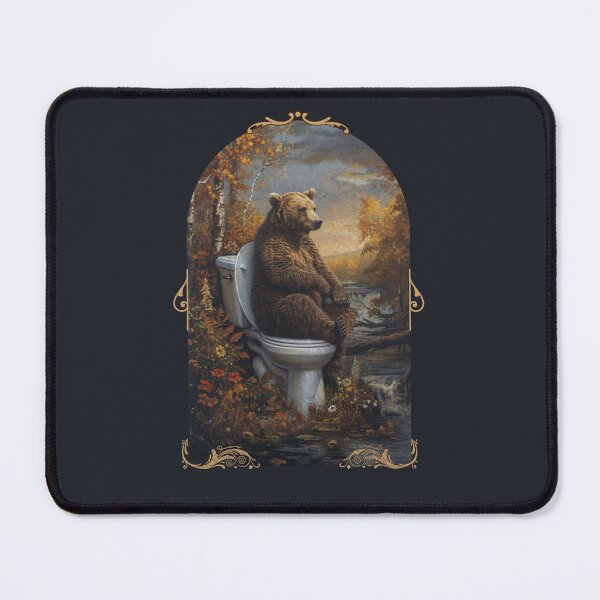 Item preview, Contemplative Bear - Humor in the Wilderness Art designed and sold by Sir Meow Meow.