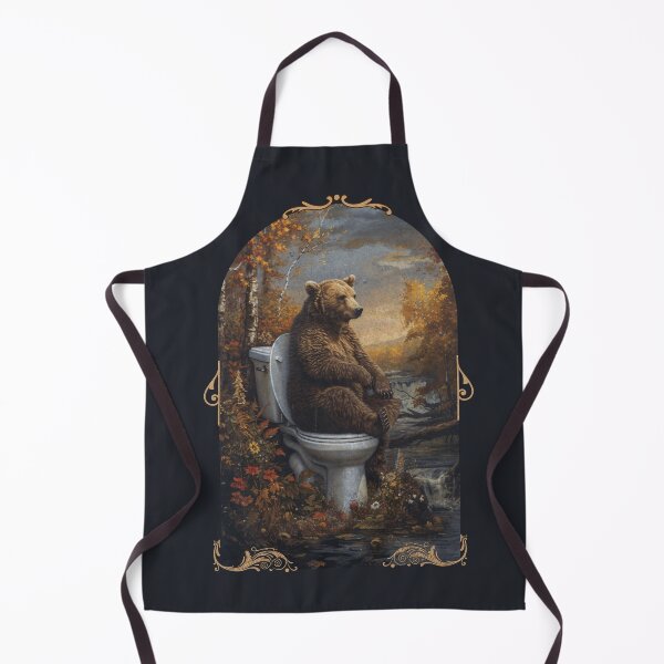 Item preview, Contemplative Bear - Humor in the Wilderness Art designed and sold by Sir Meow Meow.