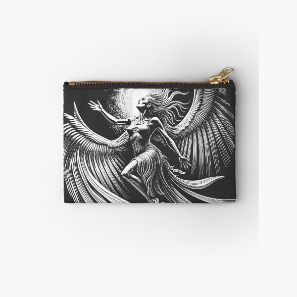 Item preview, B&W Angel White Transparent designed and sold by AKD-Design.