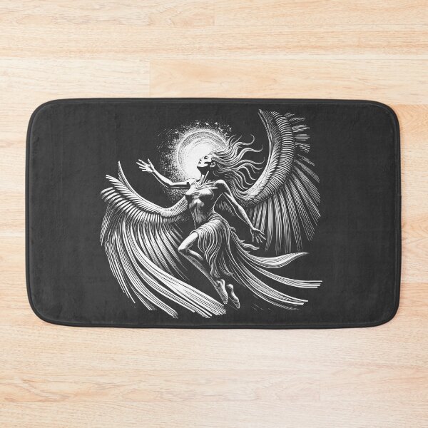Item preview, B&W Angel White Transparent designed and sold by AKD-Design.