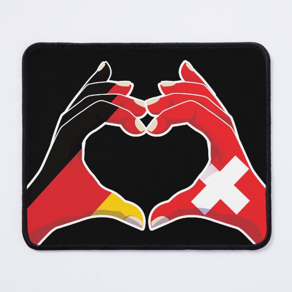 Item preview, Switzerland Swiss Germany German Love Heart Peace designed and sold by FlagX.