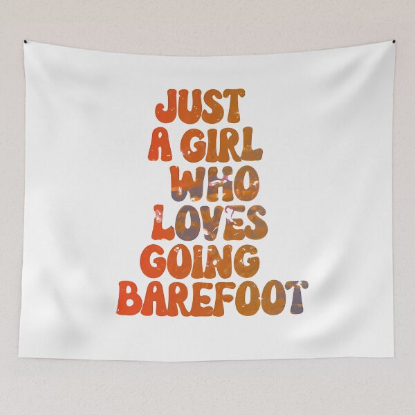 Item preview, Just a girl who loves going barefoot designed and sold by Bernd Friese.