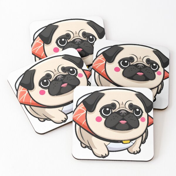 Item preview, Cute Sushi Pug designed and sold by PowesomePets.