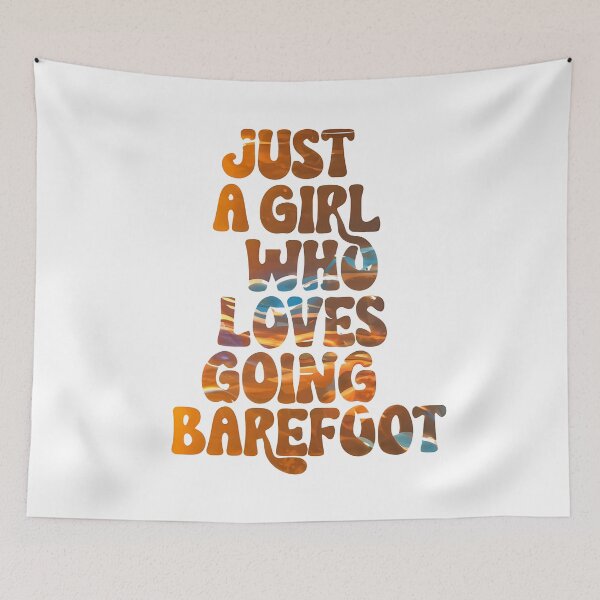 Item preview, Just a girl who loves going barefoot designed and sold by Bernd Friese.