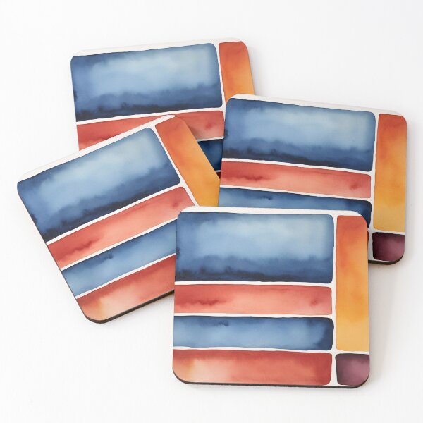 Item preview, Warm and Cool Watercolor Abstract designed and sold by DeMuurdecoratie.