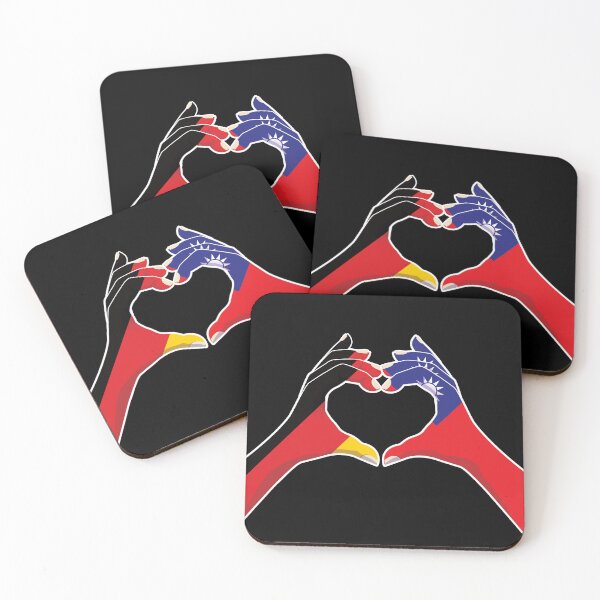 Item preview, Taiwanese Taiwan Germany German Love Heart Peace designed and sold by FlagX.