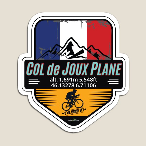 Item preview, Col de Joux Plane France Cycling Sticker T-Shirt I've Done It! 01 designed and sold by OuterShellUK.
