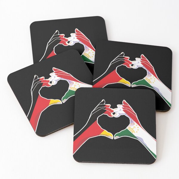 Item preview, Tajikistan Tajik Germany German Love Heart Peace designed and sold by FlagX.