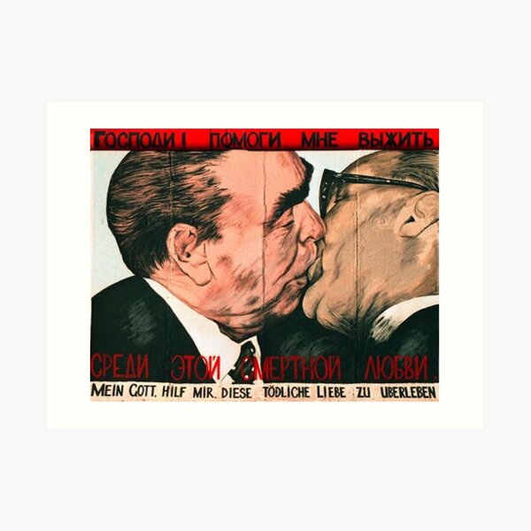 Fraternal Kiss Art Print