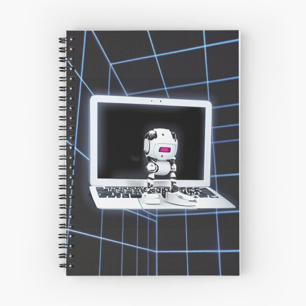 Item preview, The Neon Zen Room with laptop and robot designed and sold by Meeman.