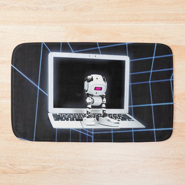 Item preview, The Neon Zen Room with laptop and robot designed and sold by Meeman.