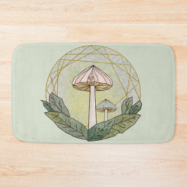 Item preview, Geometric Mushroom Love designed and sold by AdriaCaps Art & Design.