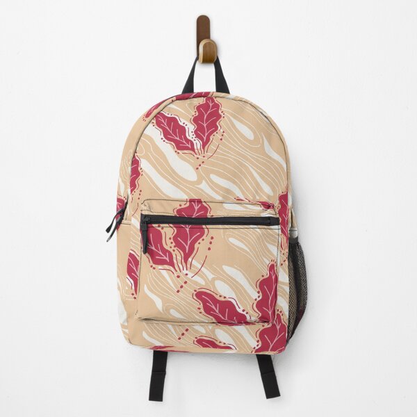 Item preview, Leaves on woodgrain - maroon and brown designed and sold by SerahO.