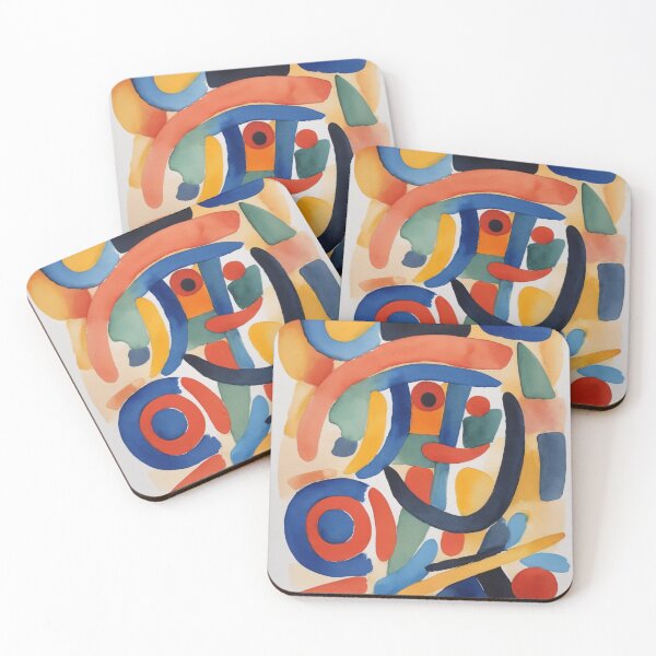 Item preview, Playful Primary Colors Dance designed and sold by DeMuurdecoratie.