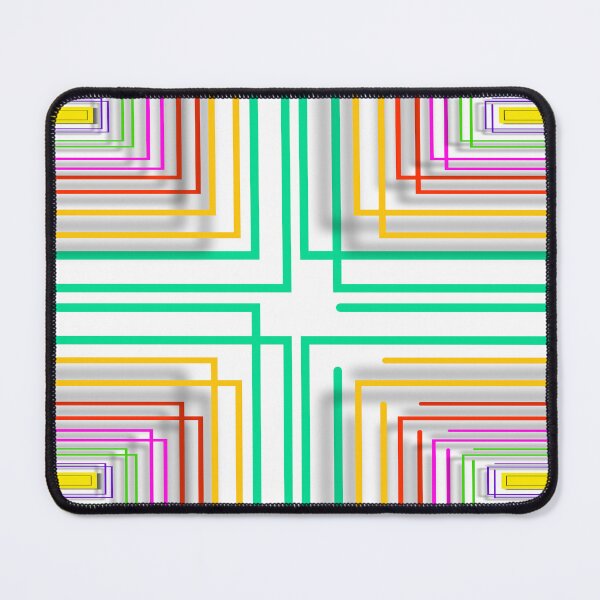 Item preview, Multicolored rectangle art customized  designed and sold by theparkfact0.