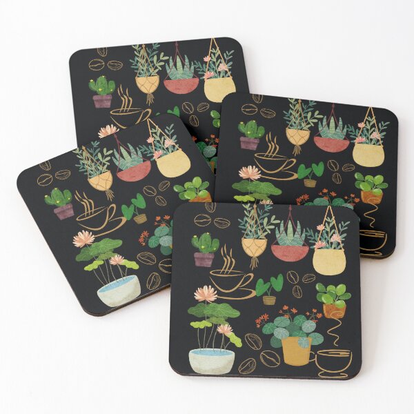 Item preview, Plants and Coffee designed and sold by AnulaArt.
