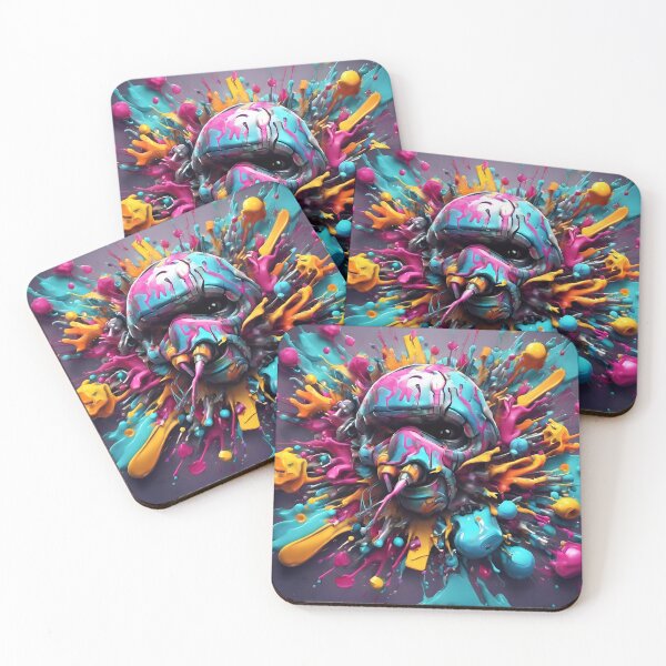 Item preview, Cool Biopunk Graffiti Art Pattern designed and sold by TheArtOfPat.