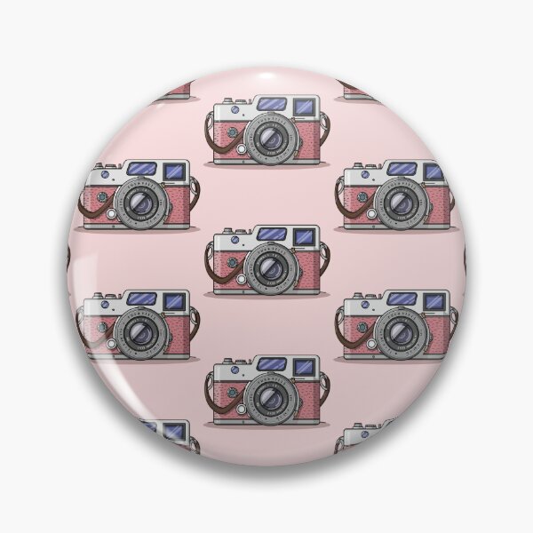 Item preview, Pink Vintage Camera ; Pattern designed and sold by PatternInArt.