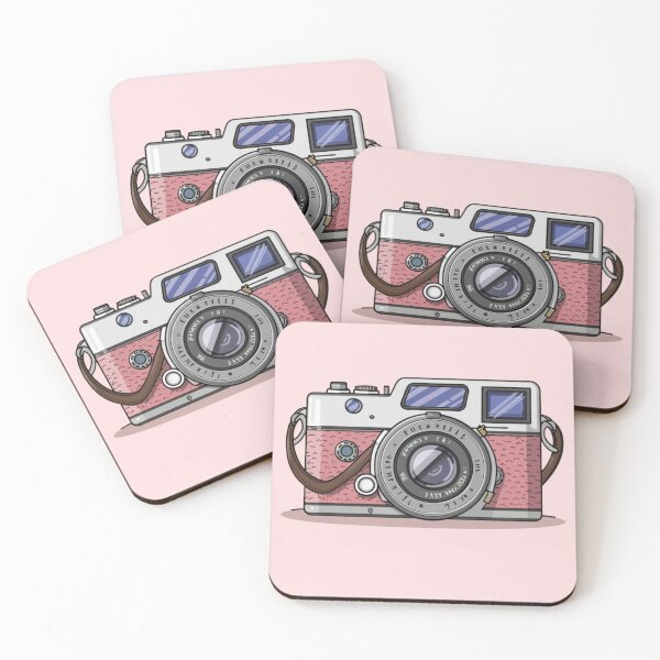 Item preview, Pink Vintage Camera ; Pattern designed and sold by PatternInArt.
