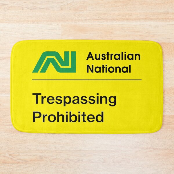 Item preview, Australian National Railways Trespassing Sign designed and sold by Green-over-red.