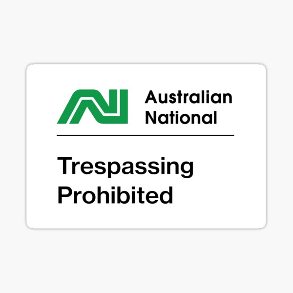Item preview, Australian National Railways Trespassing Sign designed and sold by Green-over-red.