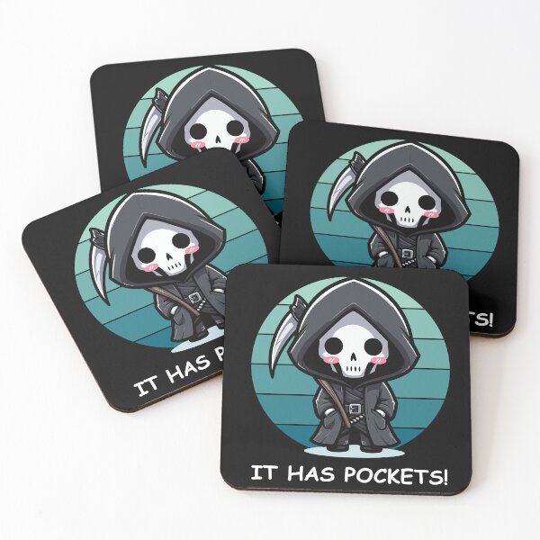 Item preview, It Has Pockets - Cute Reaper designed and sold by Kawaii-n-Spice.