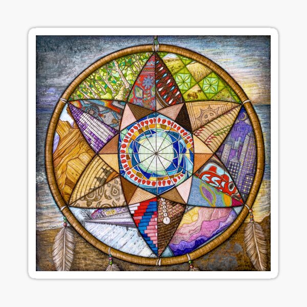 American Equilibrium: Healing Meditation Sticker
