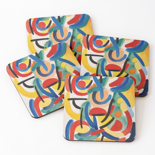 Item preview, Dance of Primary Brushstrokes designed and sold by DeMuurdecoratie.