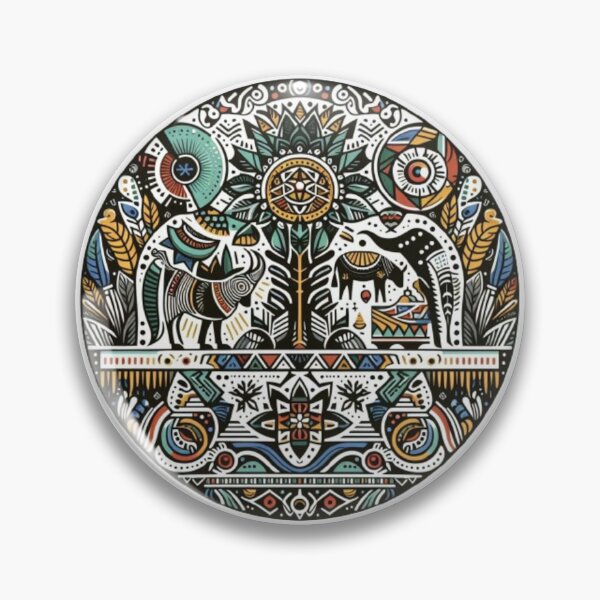 Item preview, Ndebele Design Tribal Pattern | African Style Geometry Art designed and sold by Agmari.