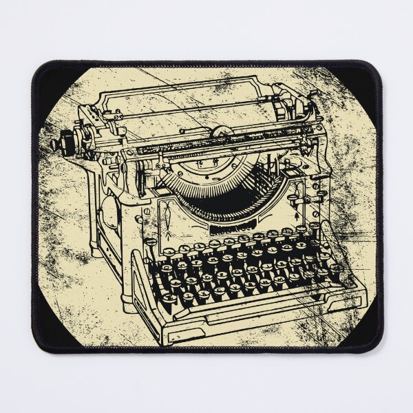 Item preview, VINTAGE DISTRESSED MANUAL TYPEWRITER BEIGE designed and sold by Marni Scofidio Desi9ns.