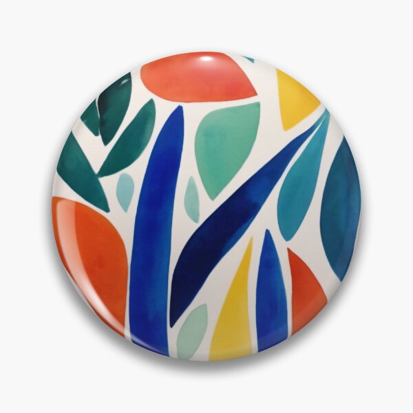 Item preview, Vibrant Watercolor Leaf Dance designed and sold by DeMuurdecoratie.