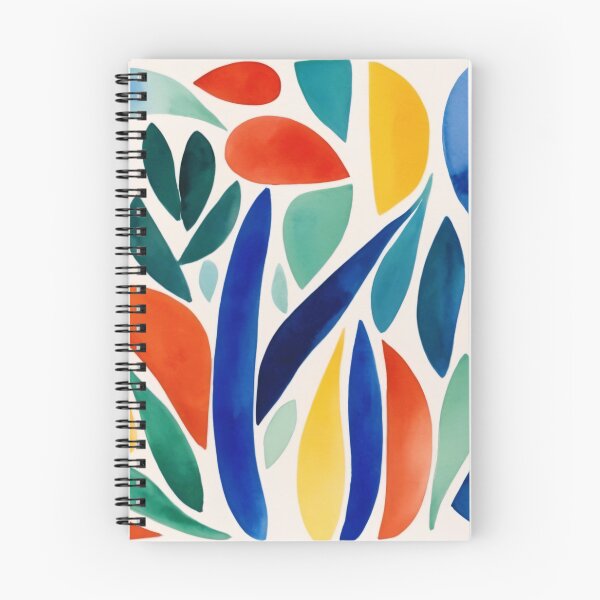 Item preview, Vibrant Watercolor Leaf Dance designed and sold by DeMuurdecoratie.