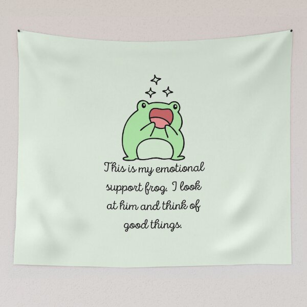 Item preview, Emotional Support frog designed and sold by Ingridpd.