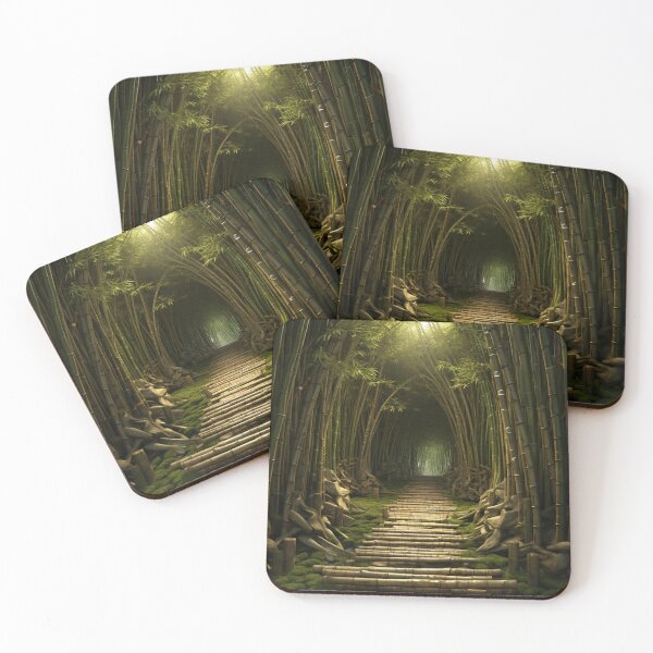 Item preview, Whispers of Tranquility: Serene Bamboo Forest Path designed and sold by Jemimo.