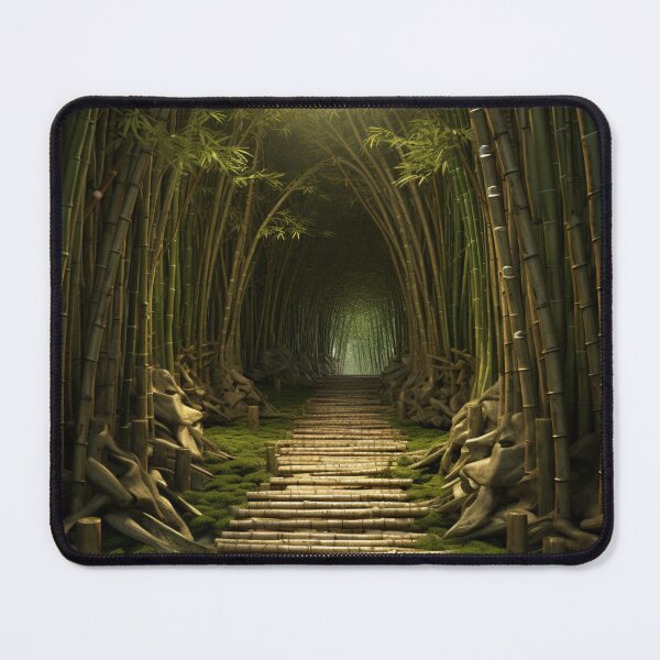 Item preview, Whispers of Tranquility: Serene Bamboo Forest Path designed and sold by Jemimo.