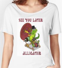 Alligator Time Traveller Women's Relaxed Fit T-Shirt
