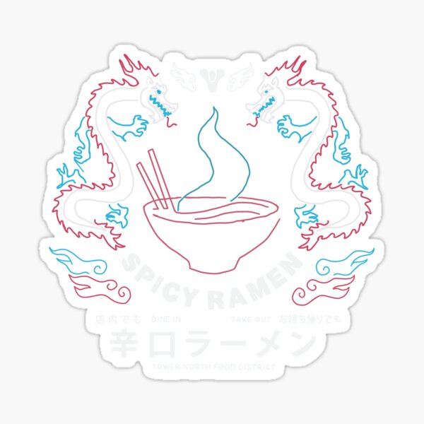 Vista previa del artículo con la obra «ramen picante», diseñado y vendido por angiepinell.