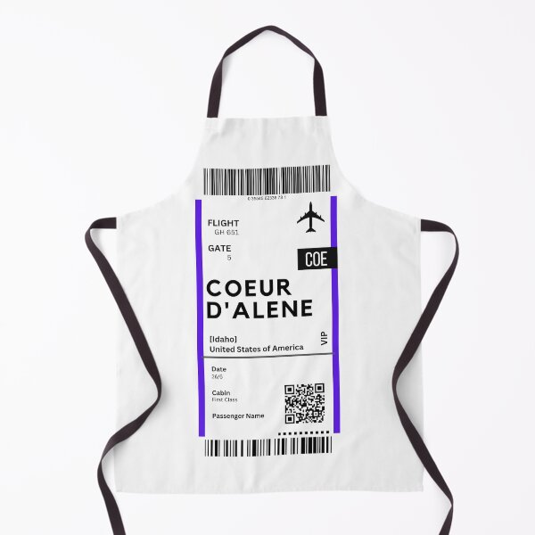 Item preview, Coeur D'Alene, Idaho Airplane Boarding Pass designed and sold by RoamInk.