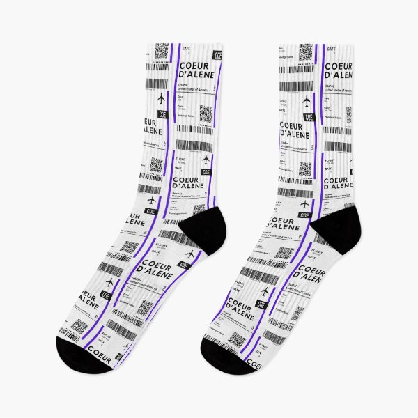 Item preview, Coeur D'Alene, Idaho Airplane Boarding Pass designed and sold by RoamInk.