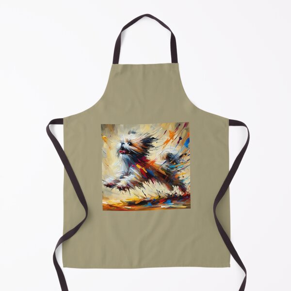Aperçu de l'œuvre Shih Tzu Expressionist Elegance créée et vendue par PawspectCreate.
