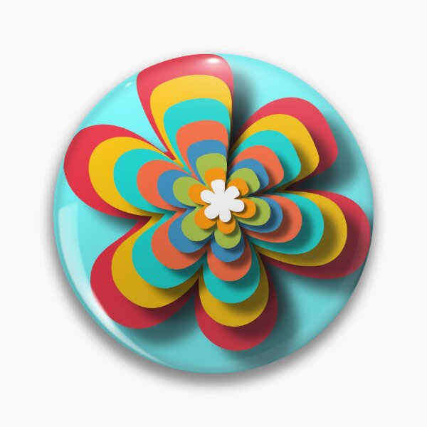 Item preview, Multicolor flower art customized  designed and sold by theparkfact0.
