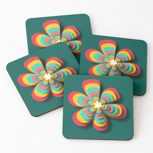 Item preview, Multicolor flower art customized  designed and sold by theparkfact0.
