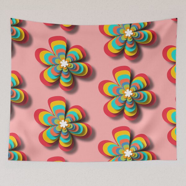 Item preview, Multicolor flower art customized  designed and sold by theparkfact0.