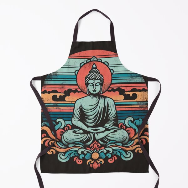 Item preview, Meditating Buddha Vintage Sunset Inspiring Yoga designed and sold by DEEZAYN.
