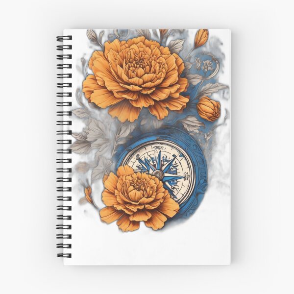 Item preview, Lotus Compass Chronicles: Tattoo-Style T-Shirts Infused with Spiritual Elegance designed and sold by Newsubh.
