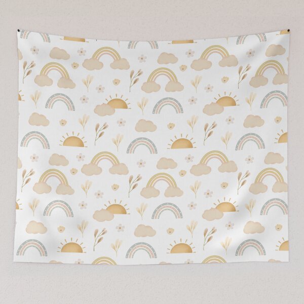 Item preview, Soft pastel rainbow print designed and sold by pinkyfish1010.