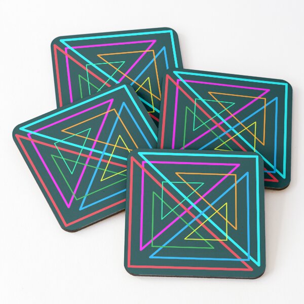 Item preview, Multicolored triangle art customized  designed and sold by theparkfact0.