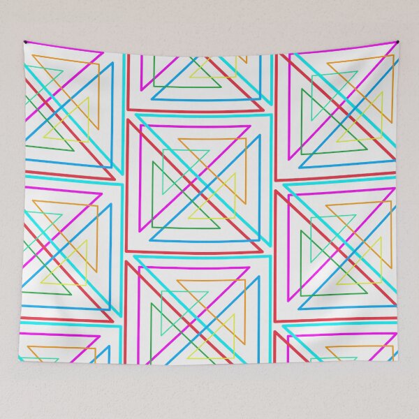 Item preview, Multicolored triangle art customized  designed and sold by theparkfact0.