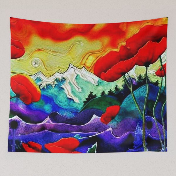 Item preview, Poppies among rocks designed and sold by George Hutton Hunter.