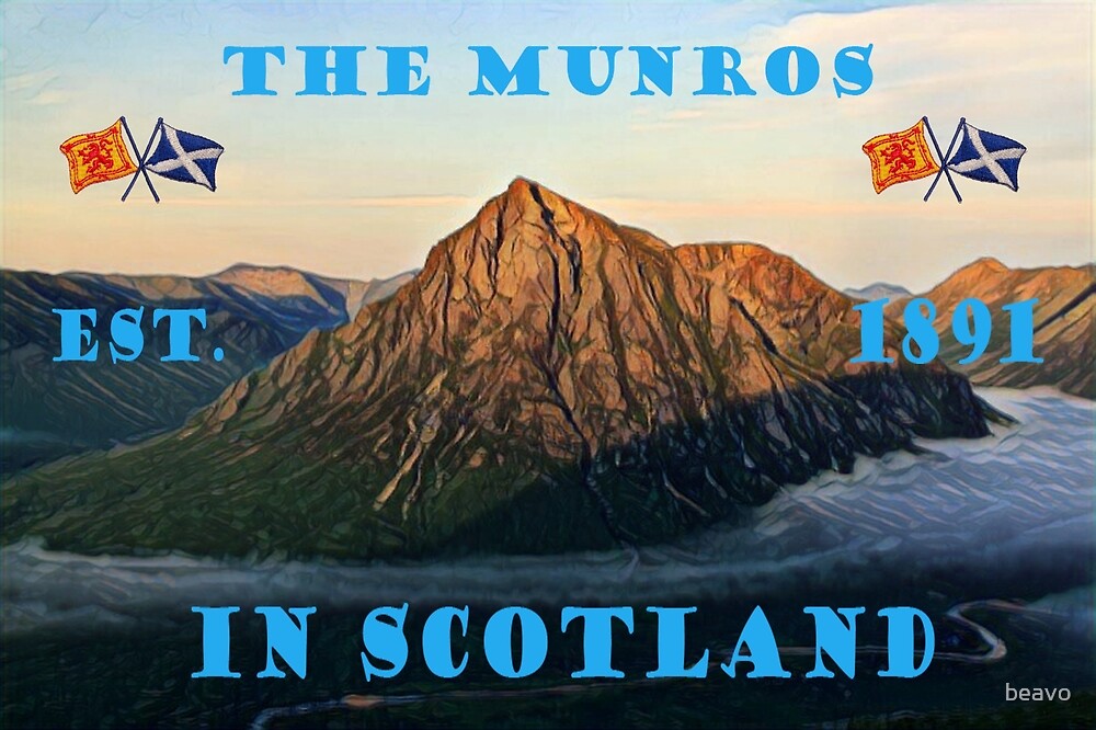 "The Munros, Est 1891, In Scotland" by beavo Redbubble
